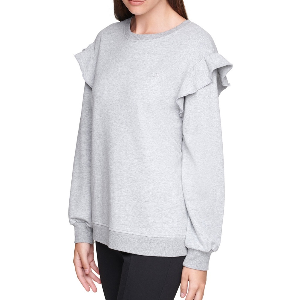 Calvin Klein Ruffled Sweatshirt - Picture 3 of 10